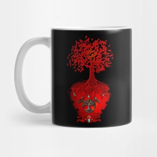 Awesome heart with celtic tree Mug